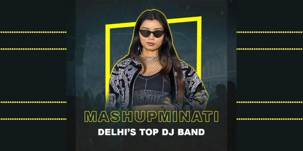 Female performer from Mashupminati DJ-Based Band – Best DJ-Based Band in Delhi for Weddings and Events