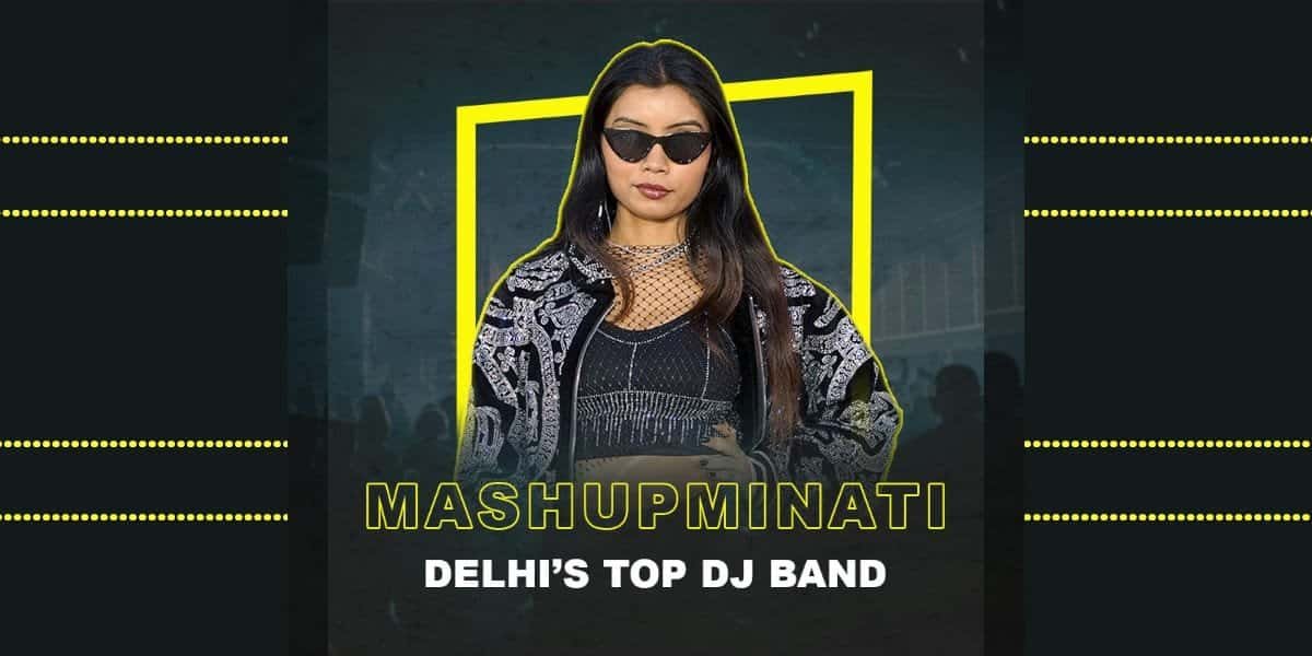 Female performer from Mashupminati DJ-Based Band – Best DJ-Based Band in Delhi for Weddings and Events